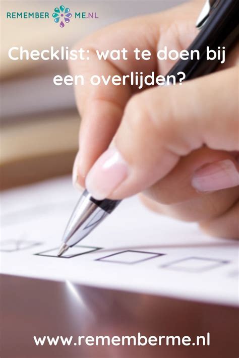 overlijden wat te doen