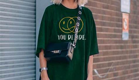 Trendy Oversized T Shirt Outfit - Deiafa Ganello