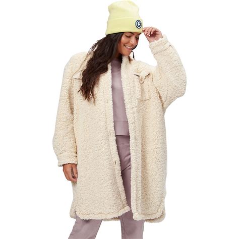 oversized sherpa jacket