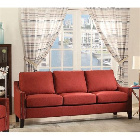 Overstock Red Couch