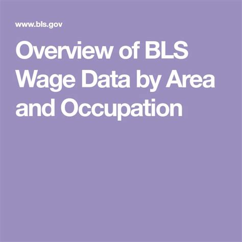 overview of bls wage data
