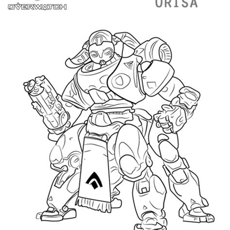 Overwatch Coloring Page Repear