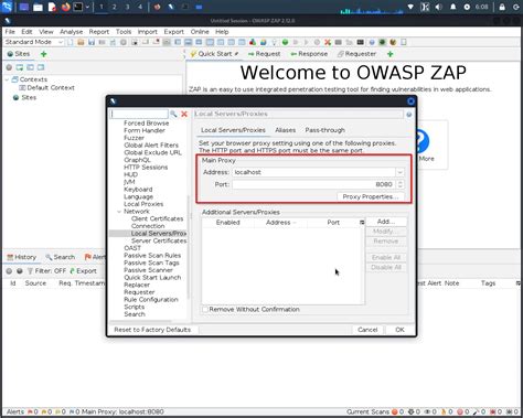 Owasp Zap Localhost Not Working