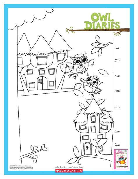 owl diaries lucy coloring pages