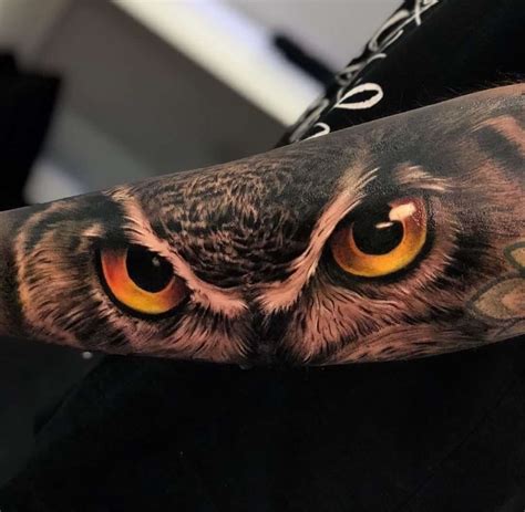 Revolutionary Owl Eyes Tattoo Designs Ideas