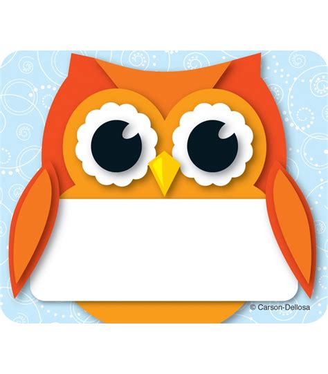 Printable Owl Name Tags — Printable