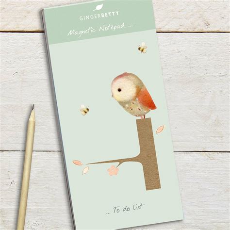 Owl To Do List Notepad
