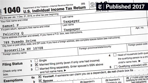 own tax return