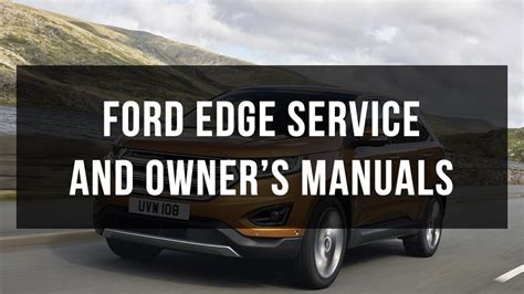 owners manual for ford edge