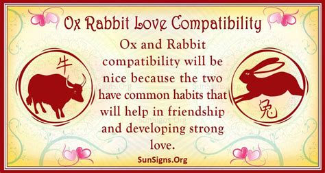 ox and rabbit compatibility
