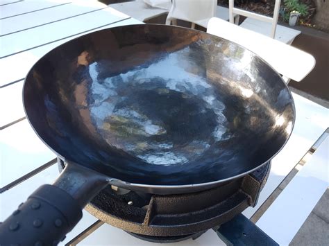 oxenforge hand hammered wok round bottom