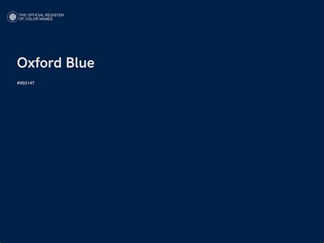 Oxford Blue Color Code