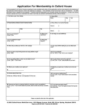 oxford house application form pdf