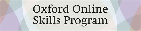 oxford online program