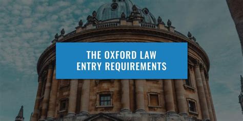 oxford university law degree requirements