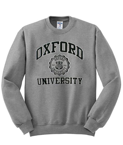 oxford university sweatshirt dark grey