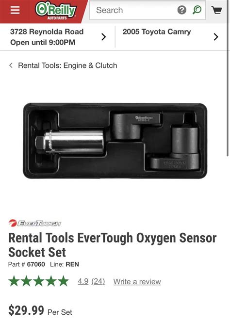 Oxygen Sensor Socket Oreillys