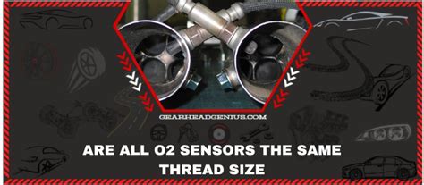 Oxygen Sensor Thread Size