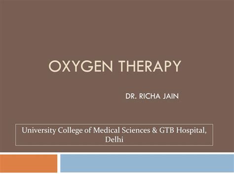 Oxygen Therapy Devices Ppt