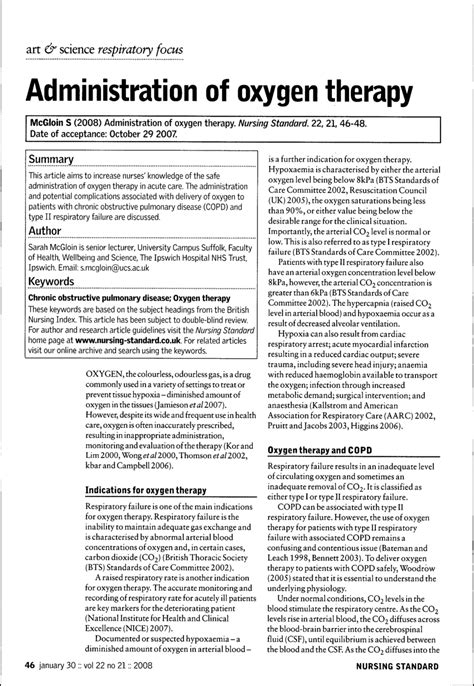 Oxygen Therapy Documentation