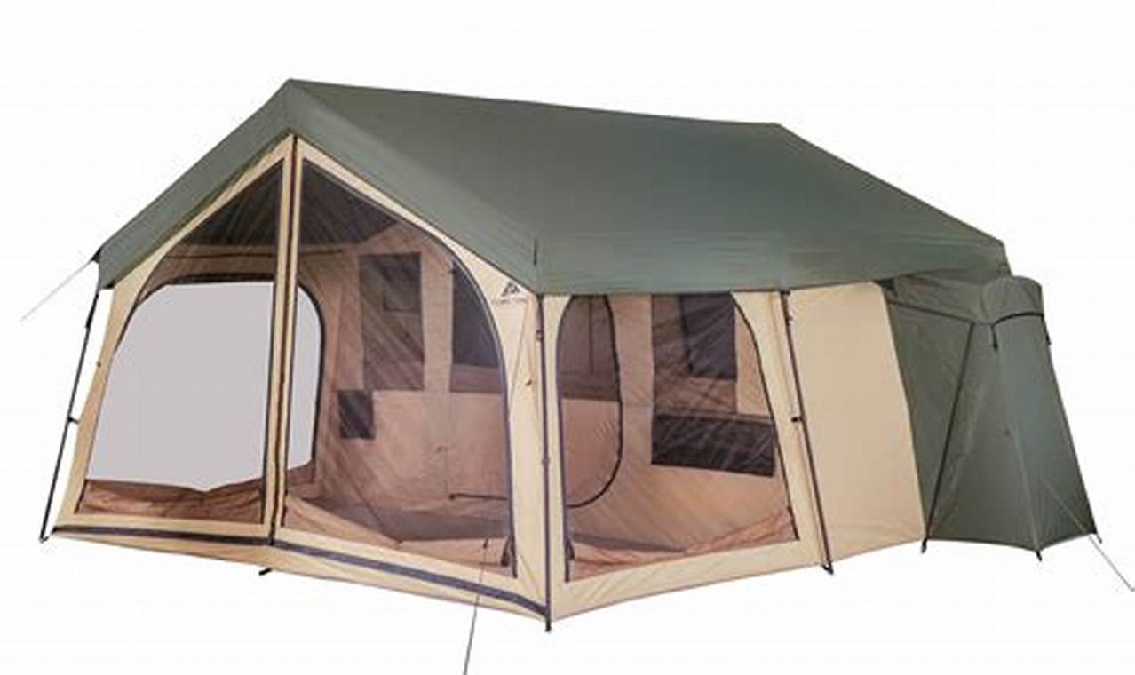 Ozark Trail 14-Person Spring Lodge Cabin Camping Tent: Spacious Comfort for Large Groups