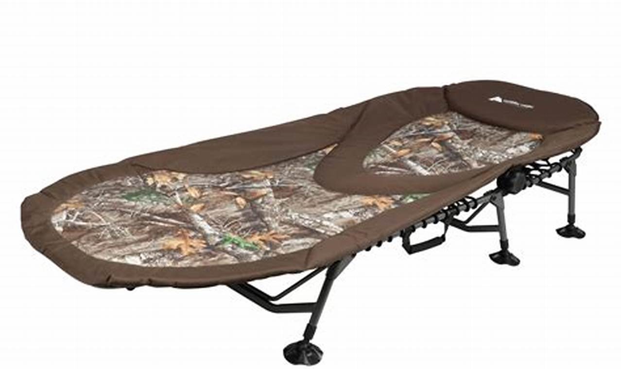 Ozark Trail North Fork Adjustable Camo Camping Cot: The Perfect Companion for Your Outdoor Adventures
