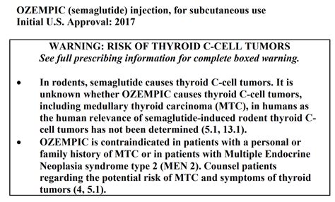 ozempic and thyroid cancer in humans