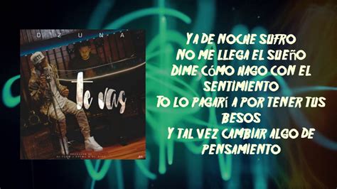 Ozuna Te Vas Letras Lyrics YouTube