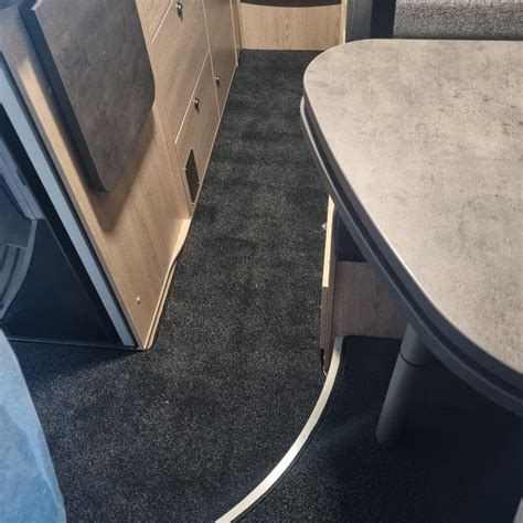 Carbest WohnraumTeppich für Pössl Campster, mit Schienen, grau