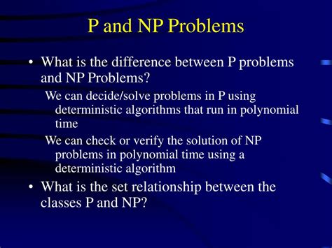 p and np problems in algorithm