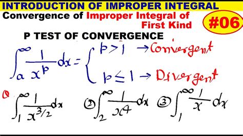 p test for improper integrals