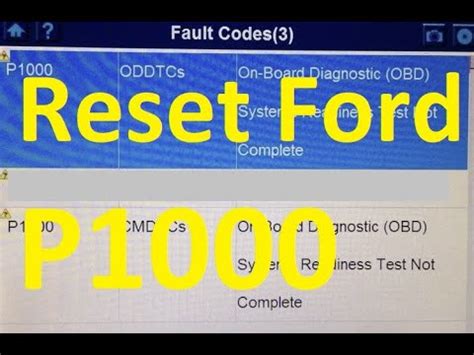 Ford P1000 Code Diagnosis