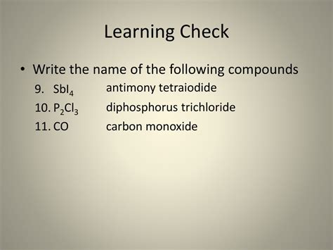 PPT Molecular Compounds PowerPoint Presentation ID2672985