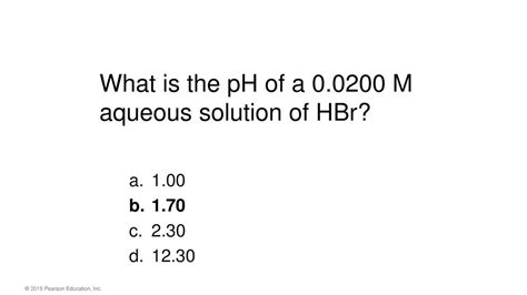 pH of HBr