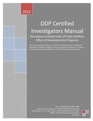 pa certified investigator manual