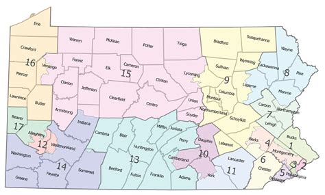 pa legislative district map