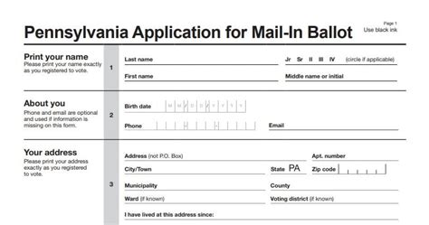 pa mail-in ballot 2023