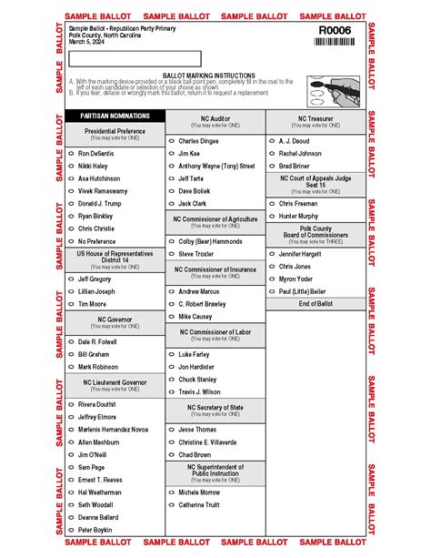 pa republican primary 2024 sample ballot