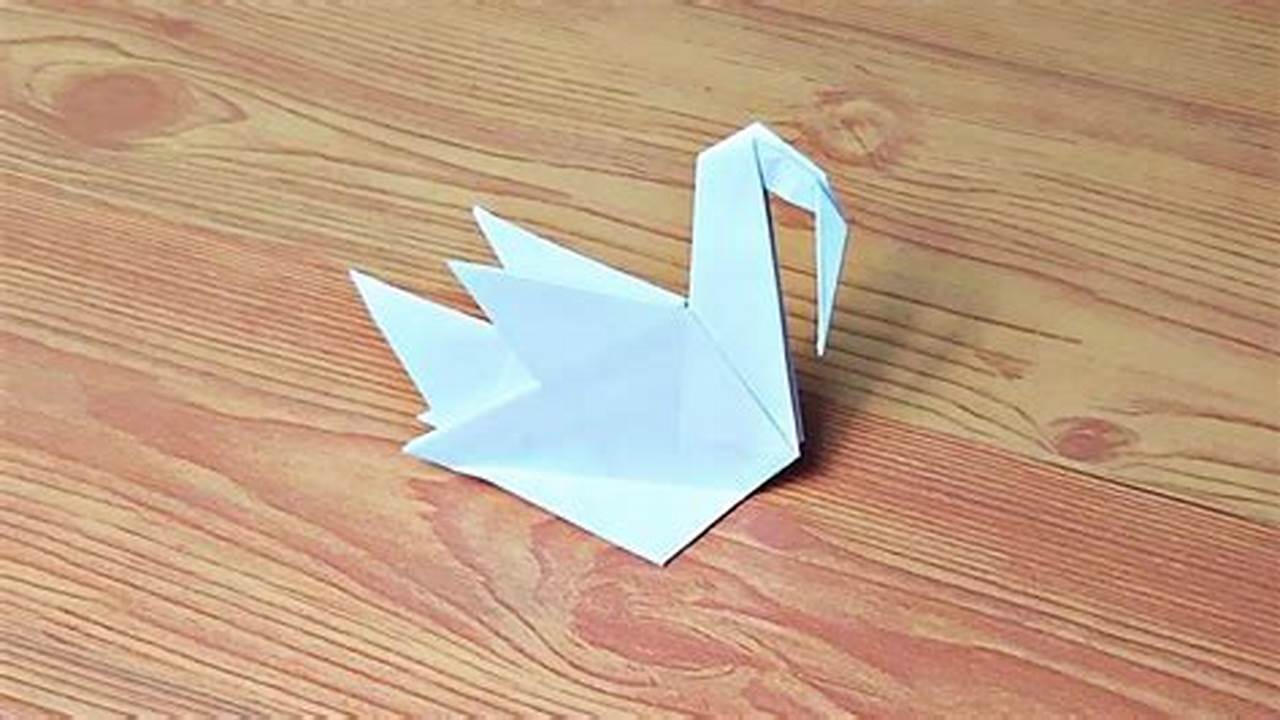 Origami Swan: A Graceful Symbol of Love and Faith, Master the Art of Folding This Exquisite Paper Swan