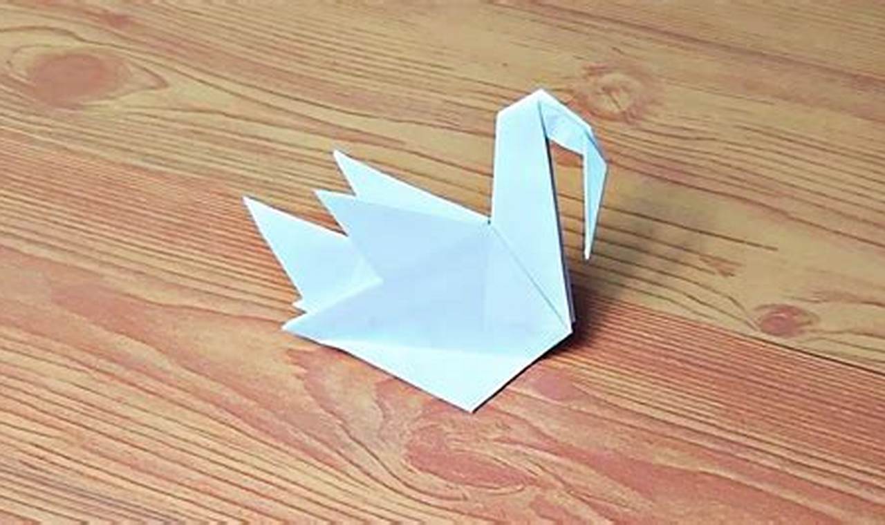paano gumawa ng origami a swan