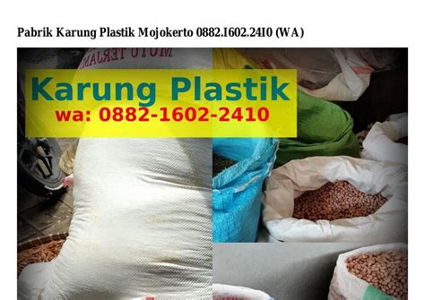 Penggunaan Plastik Di Pabrik Plastik Mojokerto