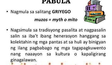 Kahulugan Ng Pabula – Halimbawa