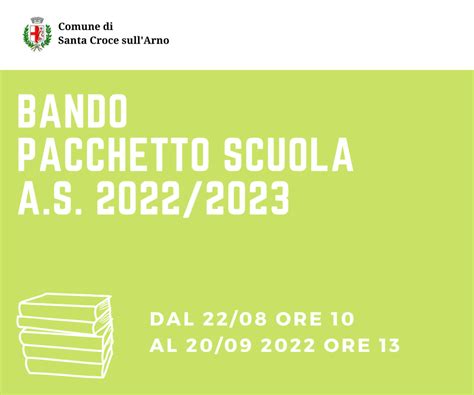pacchetto scuola 2022/2023 regione toscana
