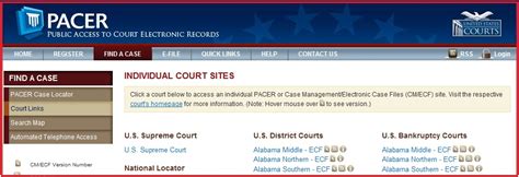 pacer federal court cases