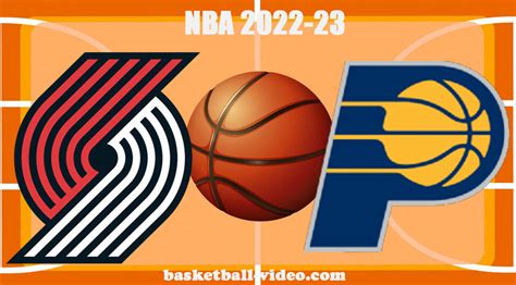 pacers vs trail blazers last game