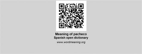 pacheco meaning in spanish