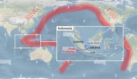 Pacific Ring Of Fire Indonesia Volcanos, Earthquakes Is The ' ' Alight
