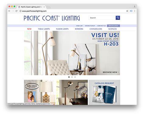 pacific coast lighting website