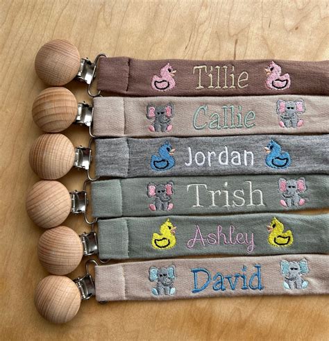 Pacifier Clip Holder Name