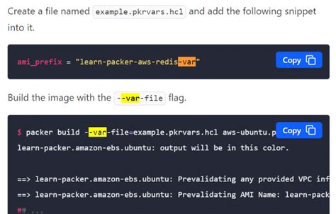 Packer Script Variables